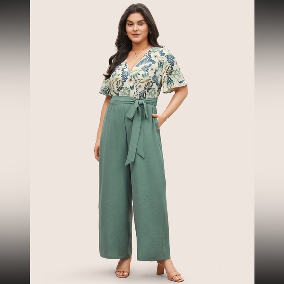 Bloomchic green jumpsuit - Picture 3 of 9